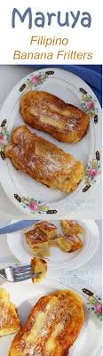 Maruya A Filipino Banana Fritters Made Of Thinly Sliced Saba Bananas Dipped In Batter Fried Until Golden And Sprinkled Lig Banana Fritters Fritters Banana Dip