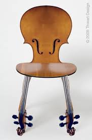 Cello Chair By Thwart Design This Is So Nice I See A Music Teacher Sitting At Their Desk On This Chair Unique Chair Unique Furniture Pieces Unique Furniture