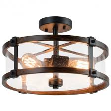 Many of our flush mount ceiling lights allow you to choose a matching light shade separately, giving you the flexibility to match a light fixture to your home's unique style. Semi Flush Mount Ceiling Light Bubble Glass Ceiling Lamp 3 Light Flush Mount Ceiling Light With High Transparency Bubble Glass Lampshade Suitable For Living Room Kitchen Dining Hall