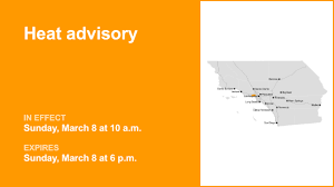 Heat advisory in place for Eastern Santa Monica Mountains Recreational area for Sunday