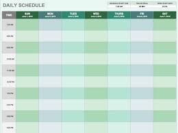 001 Daily Schedule Template Routine Calendar Archaicawful
