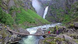 The bridge has a span of 47 meters and has 99 steps. Hike To Voringsfossen Waterfall Tour Suggestions Eidfjord Norway