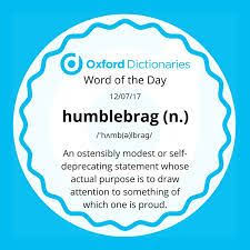 Image Result For Humble Brag Definition Dictionary Words Rare Words Words