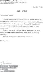 I am an account holder in your bank with account number xxxxxxxx8787. X230 Smartphone Cover Letter Bt Wlan Declaration Letter Orativo Lanix S A De C V