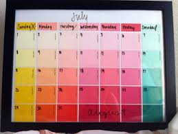 7 Easy Diy Calendar Ideas Diy Calender Paint Sample Calendar Diy Calendar