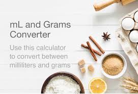 Catherine song / the spruce. Ml To Grams Grams To Ml Conversion