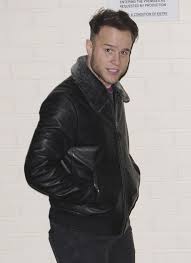 Pin By Jen Payne On Olly Murs Olly Murs Leather Jacket Charlie Puth