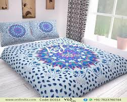 Go boho chic with bohemian bedding, or style your room neutral sheets and duvets for a minimal, elegant look. Blue Boho Chic Duvet Cover And Comforter Sets Leaf Pattern Vedindia Com