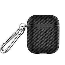Carbon Fiber Protective Cover For Airpods 2 Charging Case Black Front Led Visible Ultra Slim Shockproof Skin Compatible With Apple Airpods 2 Wireless Version Black Texture Amazon Com Au Electronics