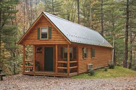 The wood accents can be seen throughout both the interior and exterior of the home, which is a major bonus. Adirondack Tiny Cabins Manufactured In Pa Cozy Cabin Bedroom Ideas Atmosphere Interiors Plans Camping Style Lodge Shelter Adirondak Architecture Apppie Org