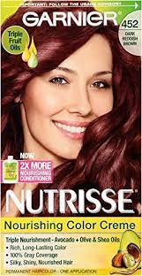 Garnier Nutrisse Nourishing Hair Color Creme 452 Dark Reddish Brown Chocolate Cherry 3 Count Click Image Hair Color Nourishing Hair Brunette Hair Color