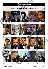 Nov 15, 2019 · this article teaches you fun facts, trivia, and history events from the year 1991. Famous Faces 041 Fictional Spies Quiznighthq