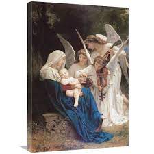 East Urban Home Song Of The Angels 1881 Print On Canvas In 2021 Catholic Artwork Art Catholic Art