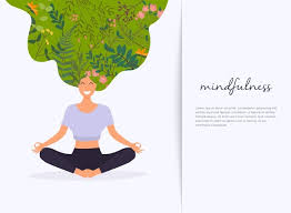 Bring the base of the palms together at the heart centre. Premium Vector Girl With Flower Hair In Yoga Lotus Pose