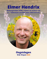 Met plezier en dankbaarheid kan ik aankondigen dat Elmer Hendrix een van de  sprekers is tijdens de Oogstdagen 2025! Elmer en ik werken al jaren op een  heel fijne en bijzondere manier