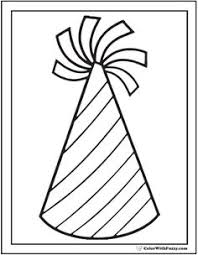 Birthday Hat Clipart Black And White 55 Birthday Coloring Pages Printable And Customizable Happy Birthday Coloring Pages Coloring Pages Birthday Coloring Pages