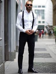 Black And White Business Attire Men Get This Look For 107 Suspenders Men Fashion Suspenders Outfit Mens Fashion Classic