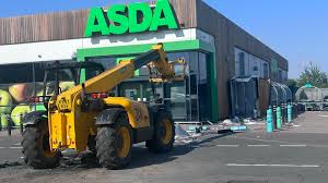 asda raunds telehandler atm theft