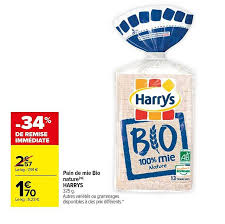 Offre Pain De Mie Bio Nature Harrys Chez Carrefour
