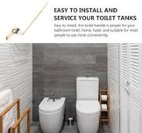TOVINANNA Poignée De Levier De Déclenchement Du Réservoir Des Toilettes  Levier De Réservoir De Toilette Changer Remplacement Des Poignées Des ...