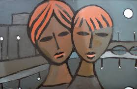 Luis De Horna (Ignacio Garcia), Ella la Luna y Yo, 1960s, Oil