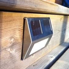 Decorative Solar Powered Deck Light Pack Finish Silver In 2020 Solar Deck Lights Deck Stair Lights Solar Step Lights