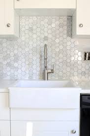 How To Install A Marble Hexagon Tile Backsplash Kitchen Tiles Backsplash Hexagon Tile Backsplash Kitchen Backsplash