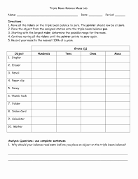 Triple Beam Balance Practice Worksheet Triple Beam Balance Practice Worksheet New 16 Best Da Science Practices Practices Worksheets Reading Practice Worksheets