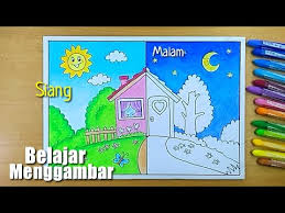 Bahan gambar mewarnai pemandangan alam sekolah dasar. Keren Bagus Belajar Menggambar Dan Mewarnai Pemandangan Langit Malam Dan Siang Dengan Crayon Mudah Cara Hebat Di 2020 Rabab Minangkabau