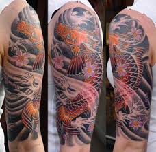 The inspirational best red and blue koi tattoos for on your sleeve, arm or thigh. The 80 Best Half Sleeve Tattoos For Men Improb