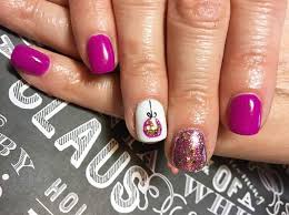 Red, white and gold christmas nails. 52 Astonishingly Easy Christmas Nail Designs To Flaunt Your Manicured Nails