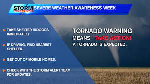 A tornado has been sighted or indicated by weather radar. Severe Weather Awareness Week Tornado Warning Vs Tornado Watch Klkn Tv