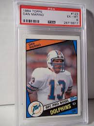 Contains 12 hall of fame rookie cards. 1984 Topps Dan Marino Rookie Psa Ex Mt 6 Football Card 123 Nfl Collectible Miamidolphins Dan Marino Football Cards Miami Dolphins