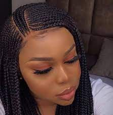 Cornrows Wig Cornrow Wigs Braided Wig Box Braids Wig Knotless Etsy African Hair Braiding Styles African Hairstyles Braided Hairstyles
