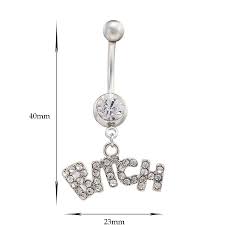 BITCH - PIERCING DE AÇO CIRURGICO COM CRISTAIS DE SWAROVSKI | Novissa Joias