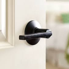 Unlocking a bedroom door usually can be done by inserting a paperclip or a small screwdriver into the hole on the exterior doorknob, then pushing this means that you can lock the door from inside the room and, in most cases, you cannot unlock it with a key from the other side of the door, as you can. Door Hardware The Home Depot