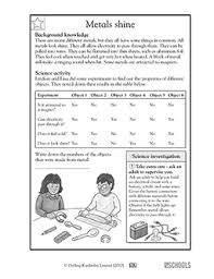 The application of basic skills are required. 3rd Grade Science Worksheets Word Lists And Activities Greatschools