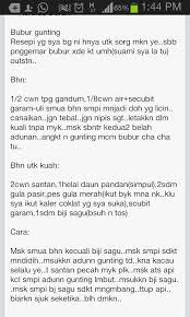 Bubur Gunting Gunting
