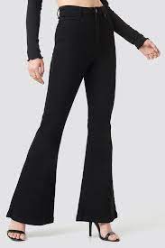 Il ne vous reste plus qu'à choisir le jean pour femme qui correspond à votre look. Pantalon Jean Flare Noir Bas Large Pour Femme