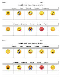 Mood Words With Emojis Worksheets Teaching Resources Tpt