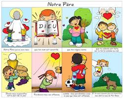 Le Notre Pere A Colorier Le Blog De Jackie Enfants Catholiques Education Chretienne La Bible Pour Enfant