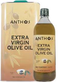 Anthos Extra Virgin Olive Oil 3l 1x4x3l 5l 1x4x5l 1l 1x12x1l Marathon Foods