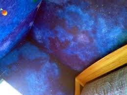 You could drill holes directly into your ceiling and feed fiber optics through we bought a house that had glow in the dark ceiling stars in one of the bedrooms. How To Paint A Star Night Sky Themed Nursery That Will Last Until High School 7 Steps With Pictures Instructables