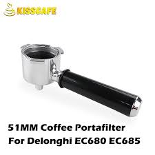Back to basics and beyond. 51mm Coffee Bottom Portafilter For Delonghi Ec680 685 Stainless Steel Coffee Machine Portafilter Handle Professional Accessory Coffee Filters Aliexpress