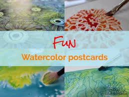 Remix it to make it your own. Fun Painting Activity Make Your Own Watercolor Postcards