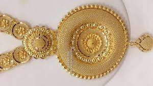 Gold polish / jadau work. Latest Gold Ranihaar Long Necklace Designs Youtube