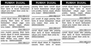 Iklan Baris Dan Iklan Kolom Ulasan Lengkap Contoh Toriolo Com