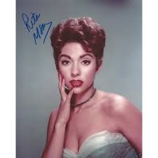 Rosita dolores alverio came to the u.s. Rita Moreno Autograph