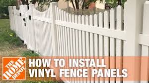 Vinyl typically does not stain, will not this includes typical overage for a job and assumes 6′ wide panels. How To Install Vinyl Fence Panels The Home Depot Youtube