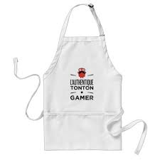 Tablier L Authentique Tonton Gamer Zazzle Fr Tablier Carte Postale Personnalisee Tumbling